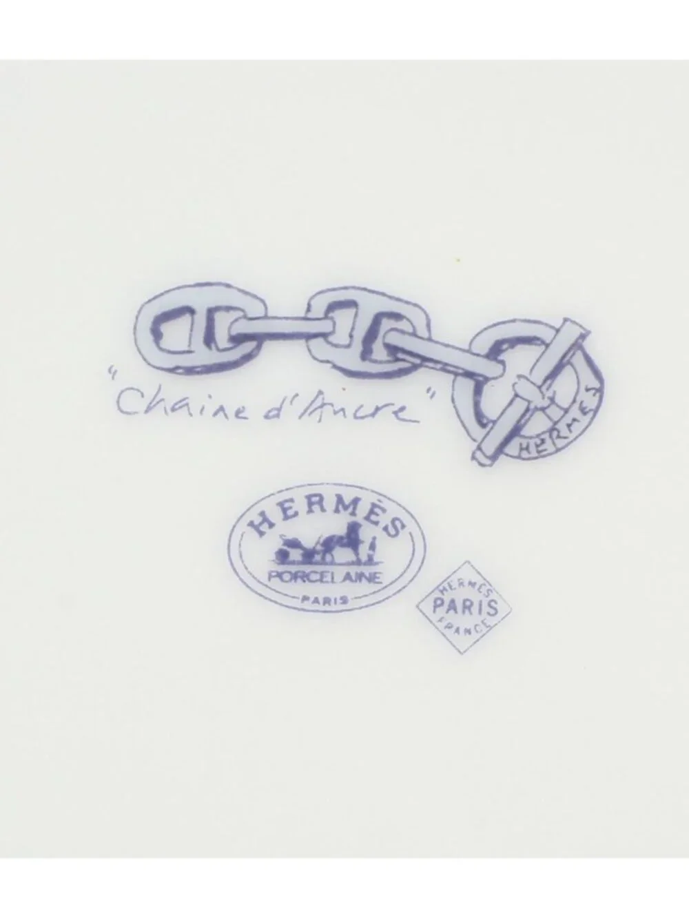 Hermes Plate 22 Chaine D'ancre
